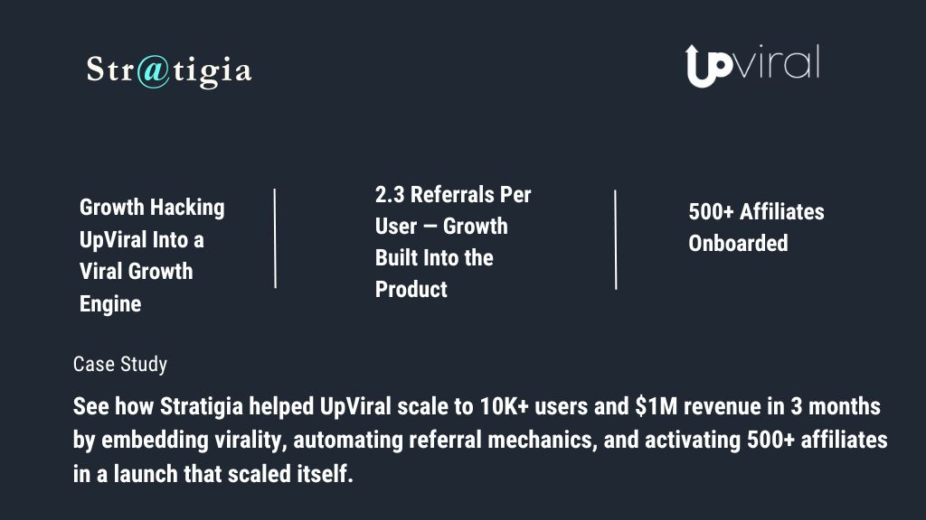 Growth Hacking Case Study: Engineering Viral Loops & Exponential Traction for UpViral