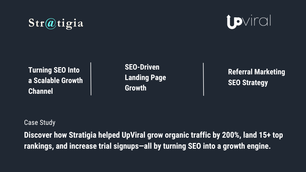 SEO Case Study: Driving Organic Growth for UpViral