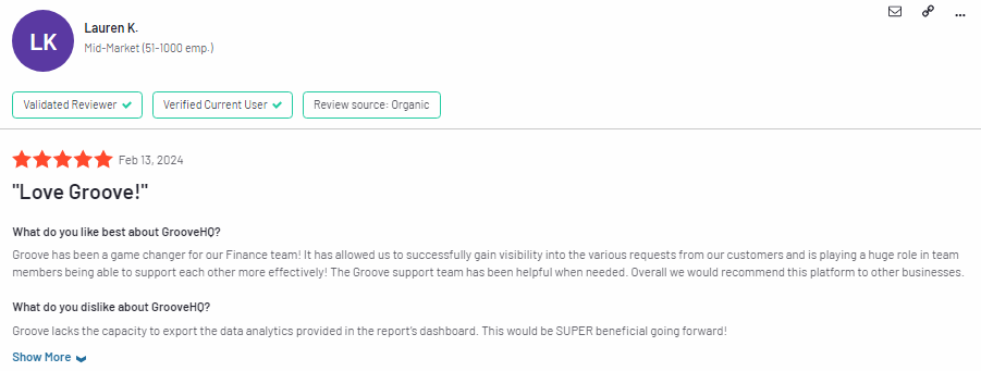 Groove Testimonials 1