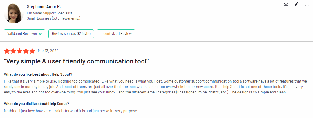 HelpScout Testimonials 1