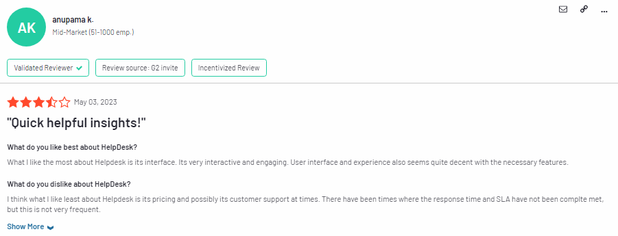 HelpDesk Testimonials 1